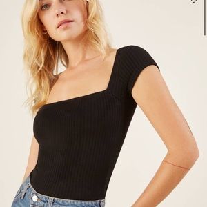 REFORMATION Bardot Top NWT